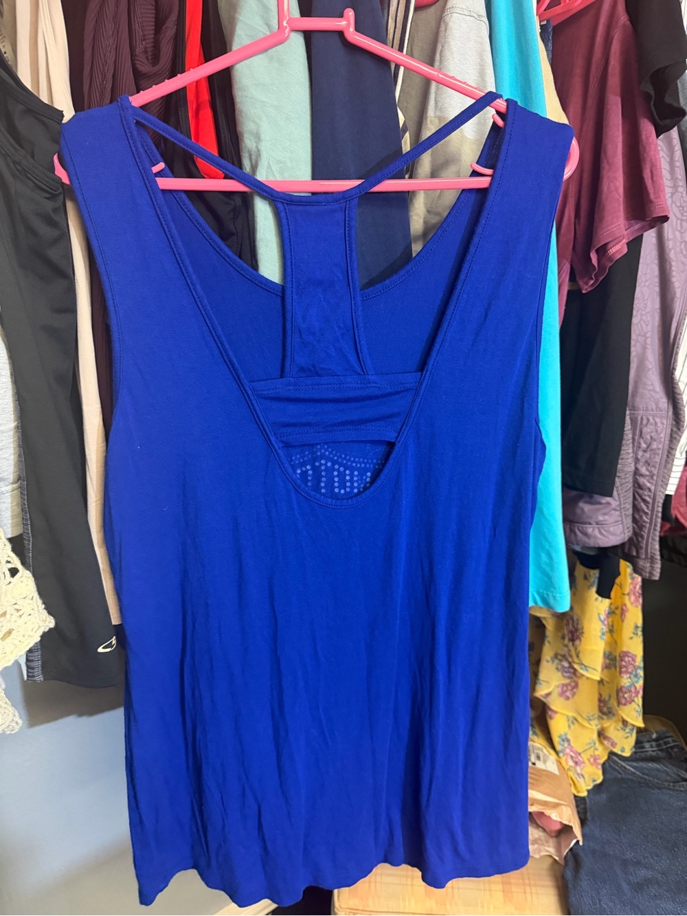 Harley-Davidson Royal Blue Women's Graphic Tank Top - Picture 4 of 5